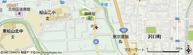 埼玉県東松山市東平419周辺の地図