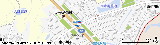 角栄ガス株式会社　東小川サービスステーション周辺の地図