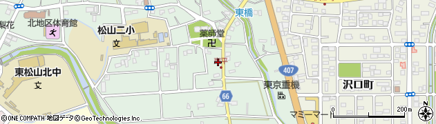 埼玉県東松山市東平448周辺の地図