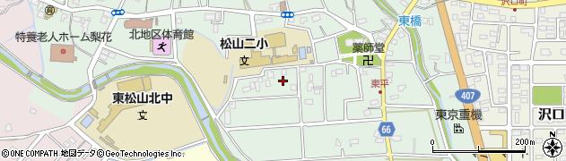 埼玉県東松山市東平528周辺の地図