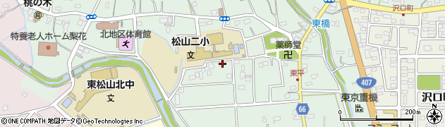 埼玉県東松山市東平527周辺の地図