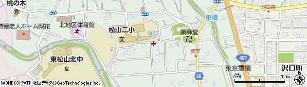 埼玉県東松山市東平522周辺の地図