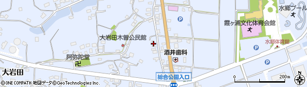 茨城県土浦市大岩田1366周辺の地図
