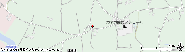 茨城県行方市中根605周辺の地図