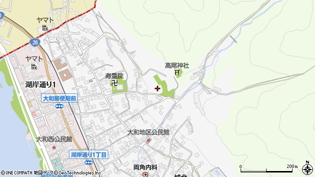 〒392-0001 長野県諏訪市大和の地図