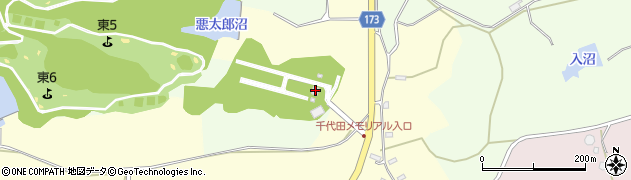 千代田メモリアルランド森林公園周辺の地図