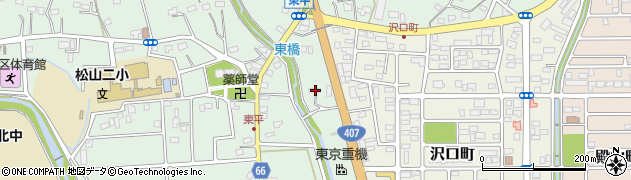 埼玉県東松山市東平217周辺の地図