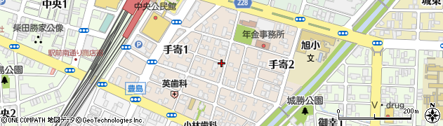 福井県福井市手寄周辺の地図