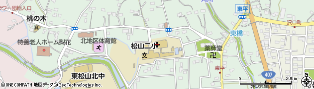 埼玉県東松山市東平852周辺の地図