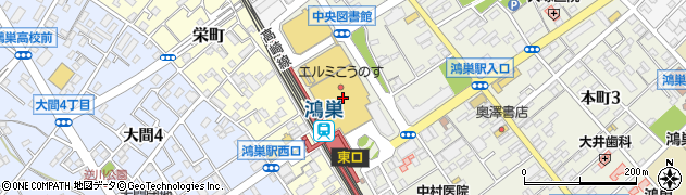 株式会社リブロ　鴻巣店周辺の地図