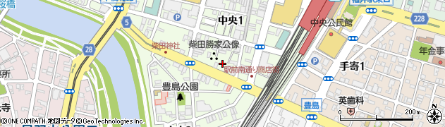 柴田公園周辺の地図