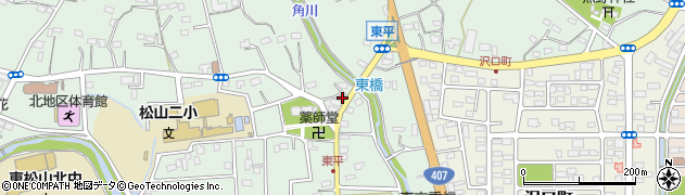 埼玉県東松山市東平433周辺の地図