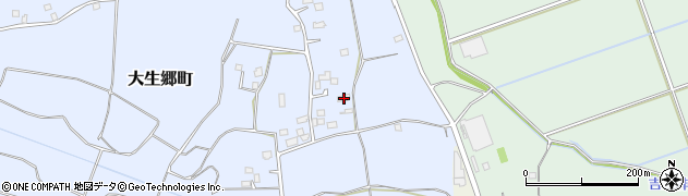 茨城県常総市大生郷町416周辺の地図