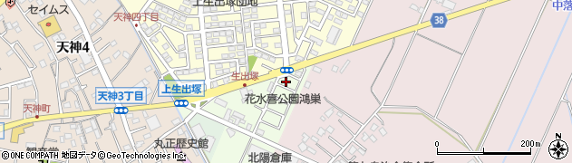 埼玉県鴻巣市上生出塚周辺の地図