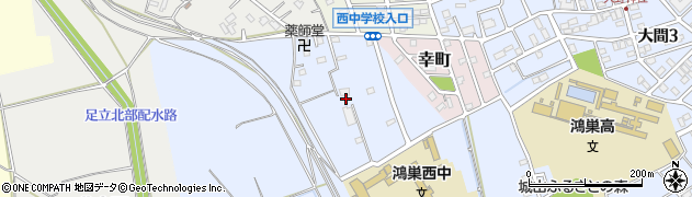 埼玉県鴻巣市大間周辺の地図