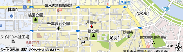 月輪寺周辺の地図
