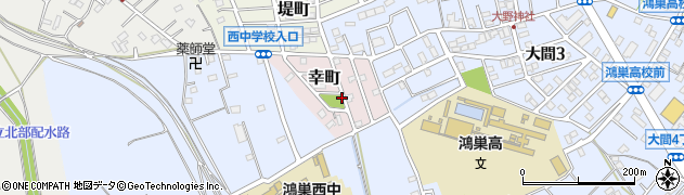 埼玉県鴻巣市幸町周辺の地図
