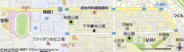 福井県福井市足羽2丁目周辺の地図