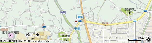 埼玉県東松山市東平889周辺の地図