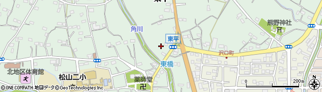 埼玉県東松山市東平909周辺の地図