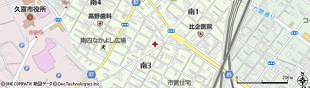 埼玉県久喜市南周辺の地図