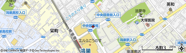 リパーク鴻巣駅前第２駐車場周辺の地図
