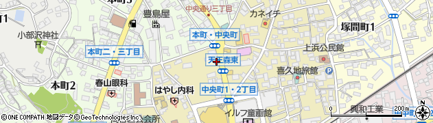 岡谷中央町郵便局 ＡＴＭ周辺の地図