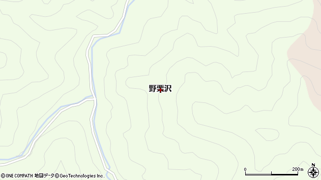 〒370-1612 群馬県多野郡上野村野栗沢の地図