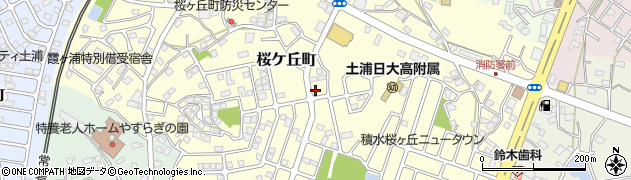 茨城県土浦市桜ケ丘町周辺の地図