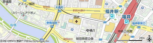鼎’s by JIN DIN ROU 福井西武店周辺の地図