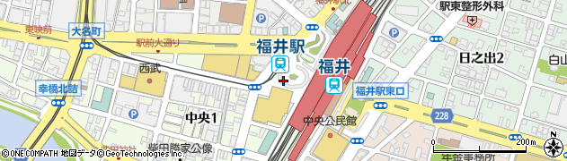 福井市にぎわい交流施設ハピテラス・ハピリンホール周辺の地図