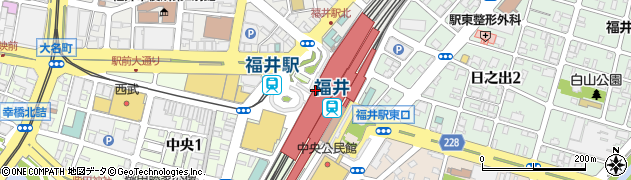 菜香樓 くるふ福井駅店周辺の地図