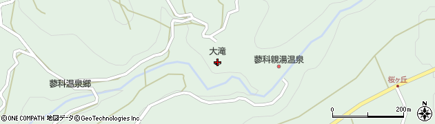 大滝キャンプ場周辺の地図