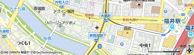 アパマンショップ福井中央店周辺の地図