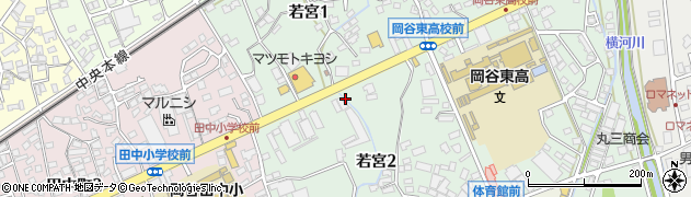 長野県岡谷市若宮周辺の地図
