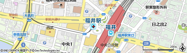 福井駅駅周辺の地図