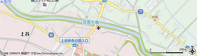 埼玉県鴻巣市上谷835周辺の地図