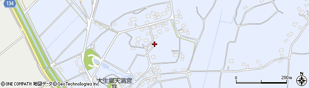 茨城県常総市大生郷町1427-5周辺の地図