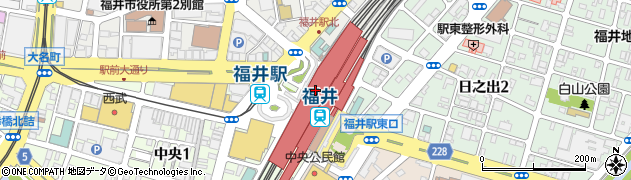 福井駅周辺の地図