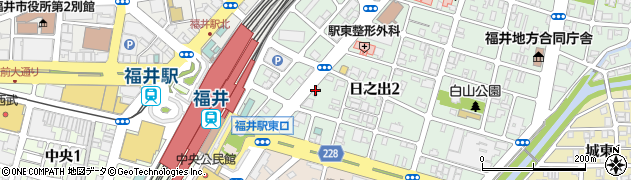 オリックスレンタカー福井駅前店周辺の地図