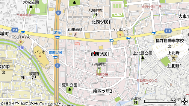 〒918-8204 福井県福井市南四ツ居の地図