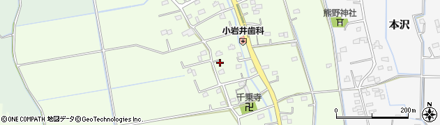 埼玉県吉見町（比企郡）松崎周辺の地図
