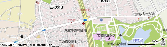 筑波銀行二の宮出張所 ＡＴＭ周辺の地図