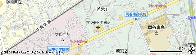 八十二銀行マツモトキヨシ岡谷若宮店 ＡＴＭ周辺の地図