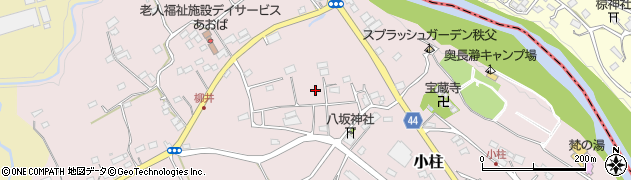 埼玉県秩父市小柱周辺の地図