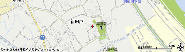 千葉県野田市新田戸周辺の地図