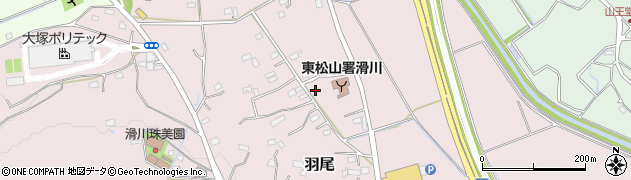 埼玉県比企郡滑川町羽尾2533周辺の地図