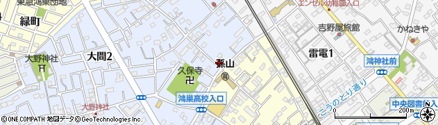 鴻巣大間郵便局 ＡＴＭ周辺の地図