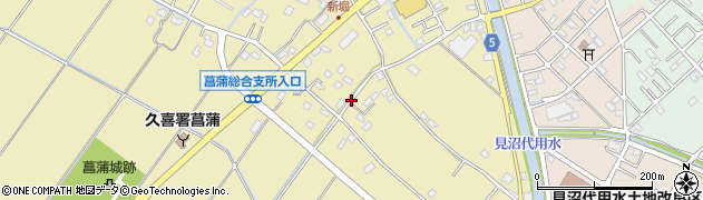 埼玉県久喜市菖蒲町新堀周辺の地図