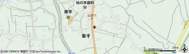 埼玉県東松山市東平1491周辺の地図